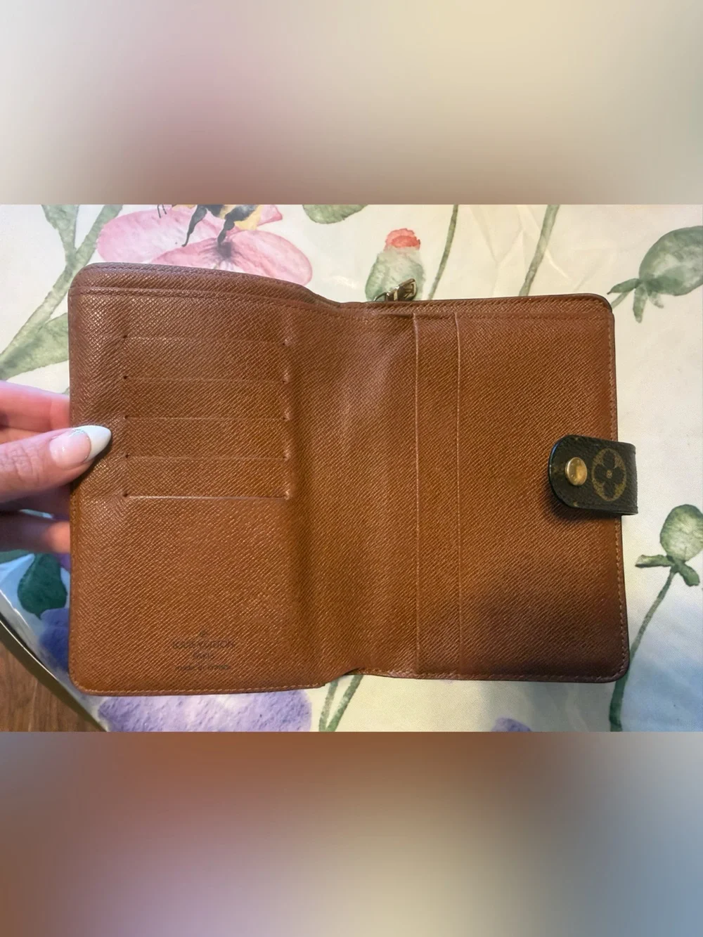 Louis Vuitton Monogram Wallet in Brown and Gold